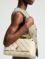 Bolso bandolera doble convertible acolchado ivory